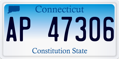 CT license plate AP47306