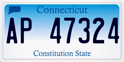 CT license plate AP47324
