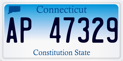 CT license plate AP47329