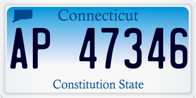 CT license plate AP47346