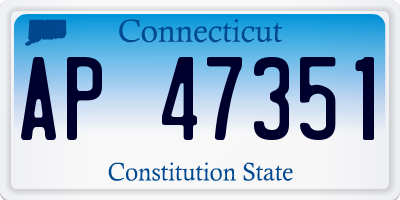 CT license plate AP47351