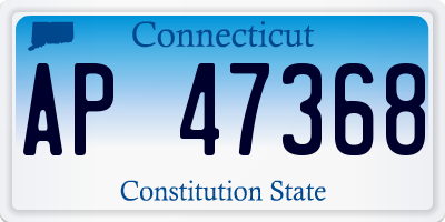 CT license plate AP47368