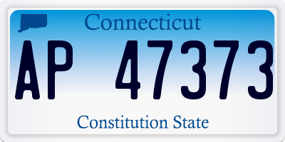 CT license plate AP47373