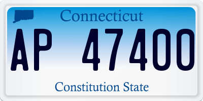 CT license plate AP47400