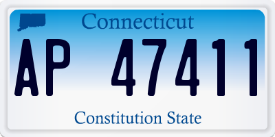 CT license plate AP47411