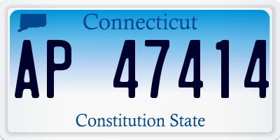 CT license plate AP47414