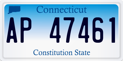 CT license plate AP47461