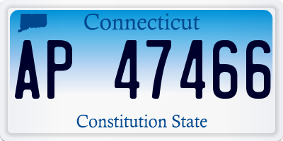 CT license plate AP47466