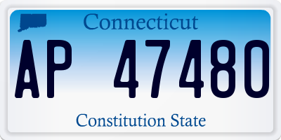 CT license plate AP47480
