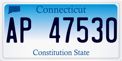 CT license plate AP47530