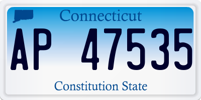 CT license plate AP47535
