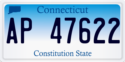 CT license plate AP47622