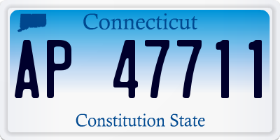 CT license plate AP47711