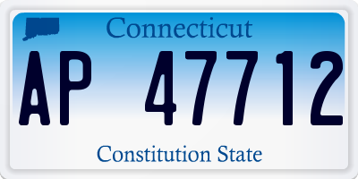 CT license plate AP47712