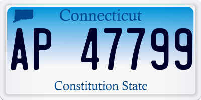 CT license plate AP47799