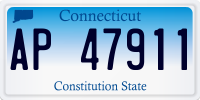CT license plate AP47911