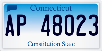 CT license plate AP48023