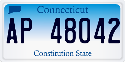 CT license plate AP48042