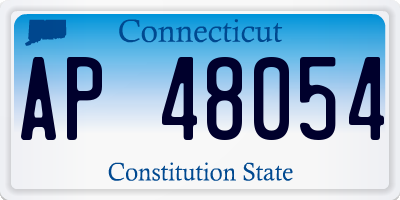 CT license plate AP48054