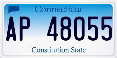 CT license plate AP48055