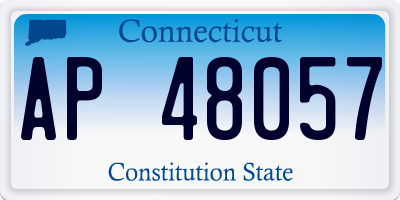 CT license plate AP48057