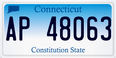 CT license plate AP48063