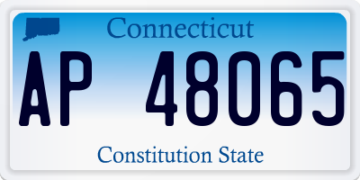 CT license plate AP48065