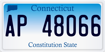 CT license plate AP48066