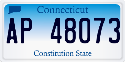 CT license plate AP48073