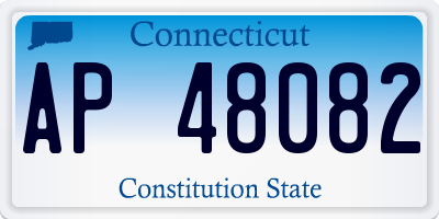 CT license plate AP48082