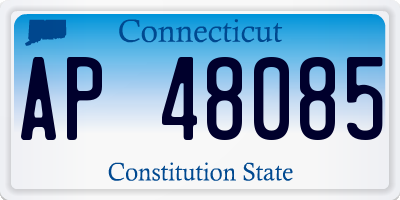 CT license plate AP48085