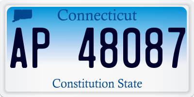 CT license plate AP48087