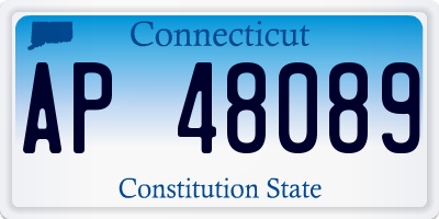 CT license plate AP48089
