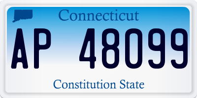 CT license plate AP48099