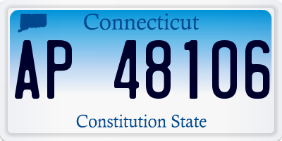 CT license plate AP48106