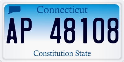 CT license plate AP48108