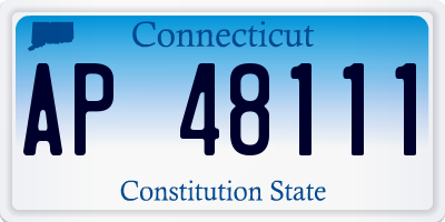 CT license plate AP48111