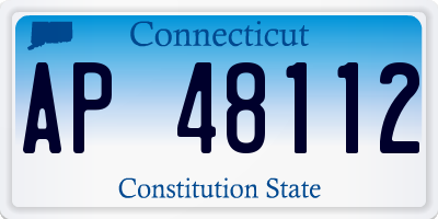 CT license plate AP48112