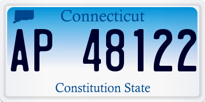 CT license plate AP48122