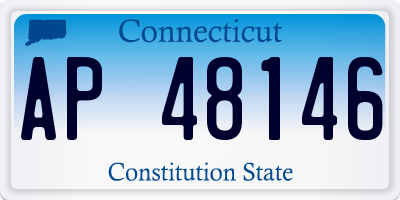 CT license plate AP48146
