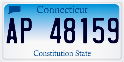 CT license plate AP48159