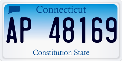 CT license plate AP48169