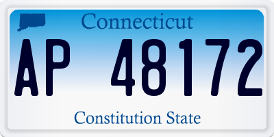 CT license plate AP48172