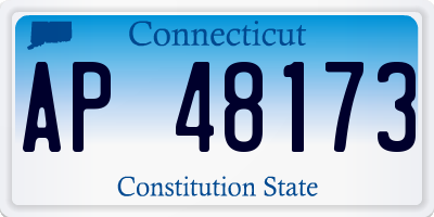 CT license plate AP48173