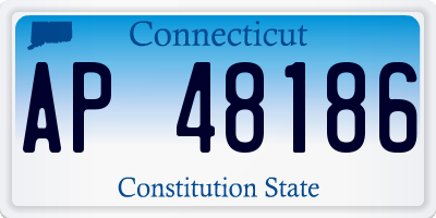 CT license plate AP48186