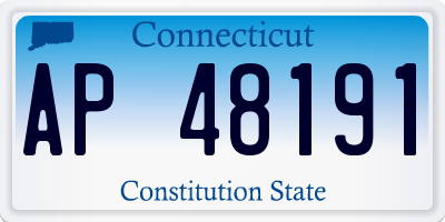 CT license plate AP48191