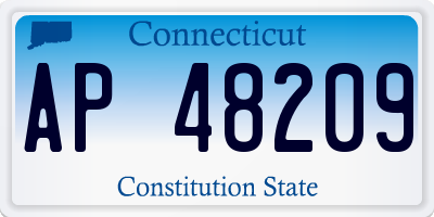 CT license plate AP48209