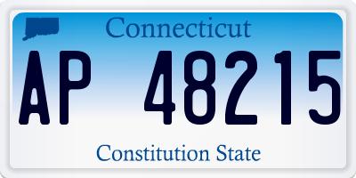 CT license plate AP48215