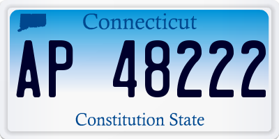 CT license plate AP48222