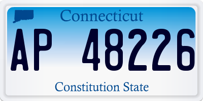 CT license plate AP48226